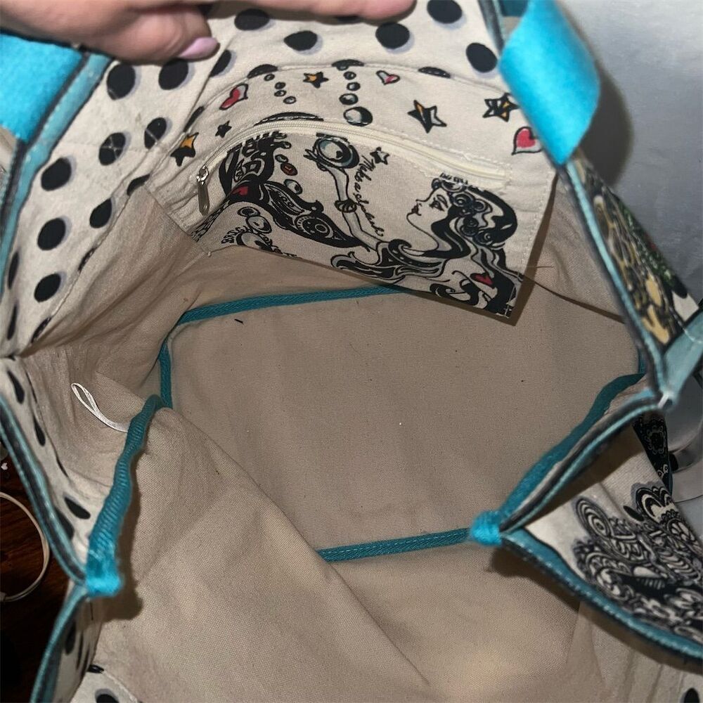 Brighton Summer of Love Artful Tote Bag Multicolor Hearts & Paisley - Picture 9 of 11